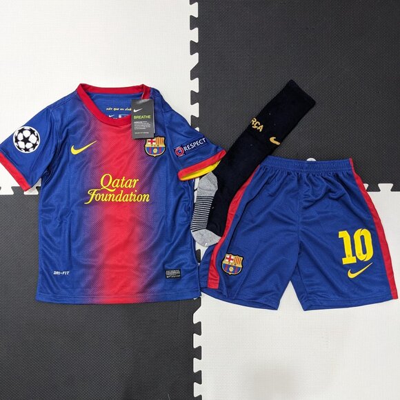 Messi #10 FC Barcelona 2012/13 Home Nike Youth Kit - Picture 2 of 16